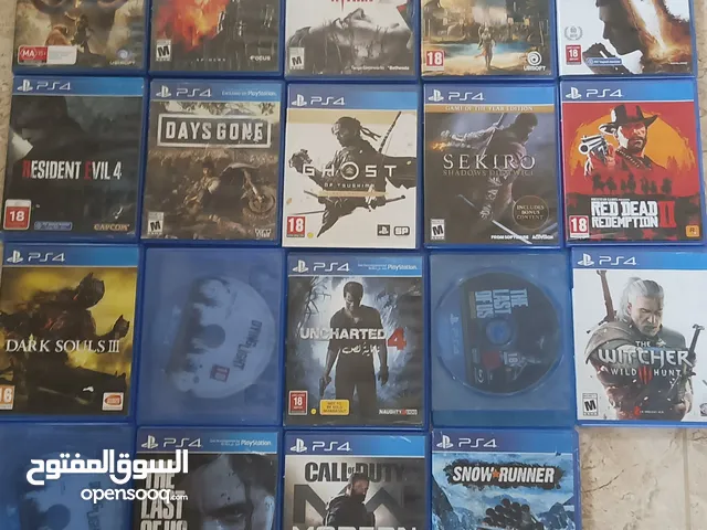العاب بلايستيشن 4 مستعمل بحاله الوكاله السعر 10