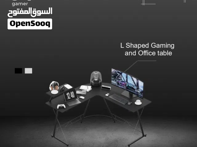 طاولة بتصميم حرف L للجيمنج او المكتب بأقل سعر
