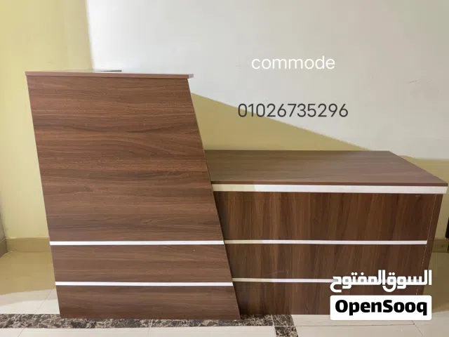 كاونتر استقبال خشب mdf اسباني مستورد / مكاتب سكرتيرة استقبال ريسبشن اثاث مكتبي