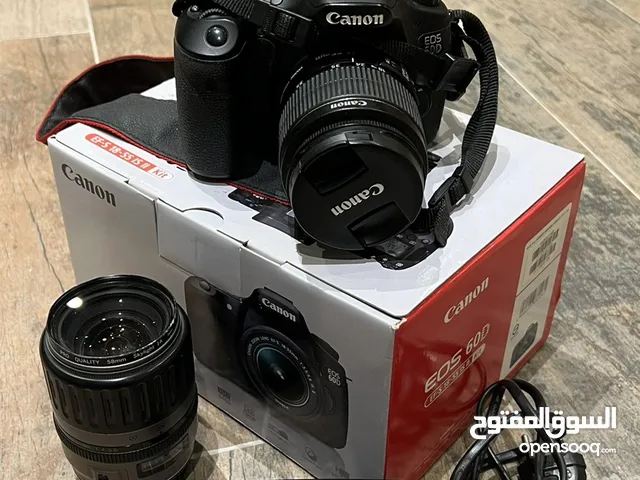 للبيع كاميرا كانون 60d مع عدستين استخدام بسيط جدا