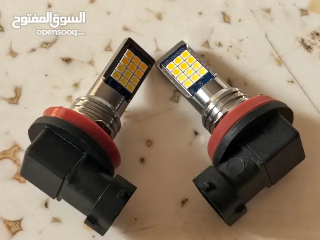 مصابيح ضباب LED مدمجة ثنائية اللون، يمكن لمصباح واحد تبديل لونين من الضوء، 24 مصباح LED