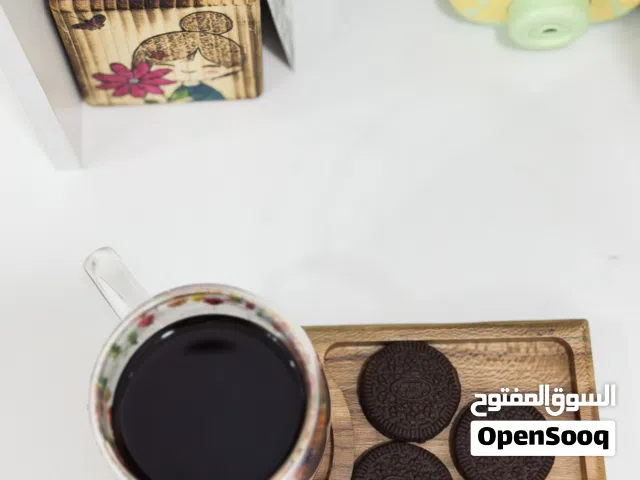 صينية من الخشب الطبيعي