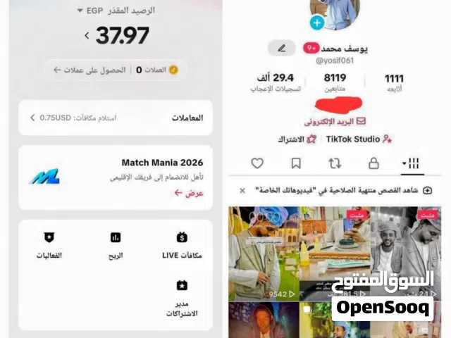 Social Media Accounts and Characters for Sale in Cairo