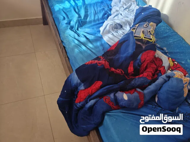 -Man Kids Bed Frame - Twin/Single Size - Blue Wood