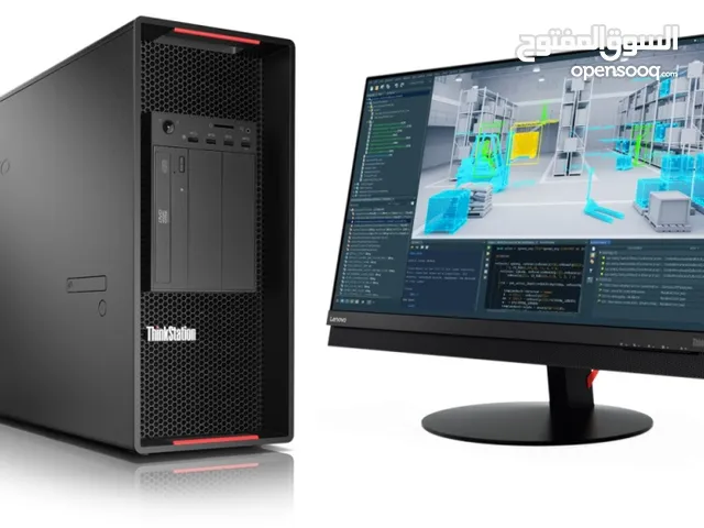 “كمبيوتر مكتبي Lenovo P720 Workstation رامات 192GB DDR4 SSD M.2 512 + HDD 1TB كارت شاشة 24جيجا