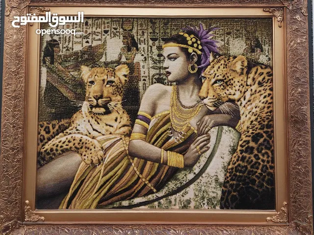 سجادة فاخرة يدوية بنقش كلئوباترا – فن إيراني أصيل