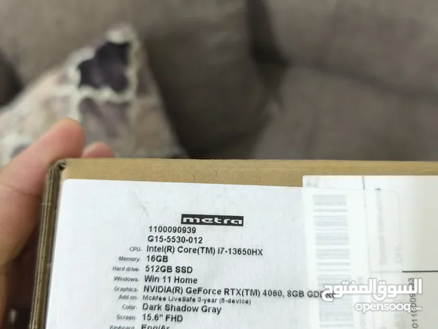 Dell G16 i7-13th gen RTX4060 جديد مختوم بسعر مغري جدا