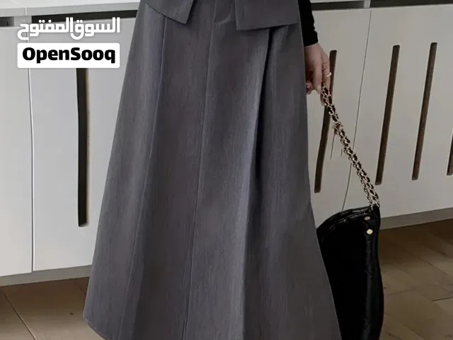 تنورة رمادي مقاس Small