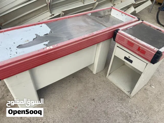 طاولة كاش قطعتين مع جرار طاولة كاشير طاوله