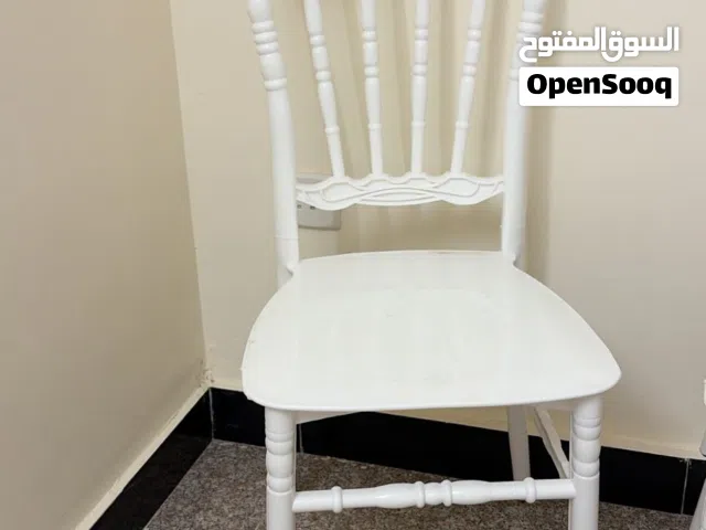 كراسي عدد 6 عظم ابيض غير مستخدم