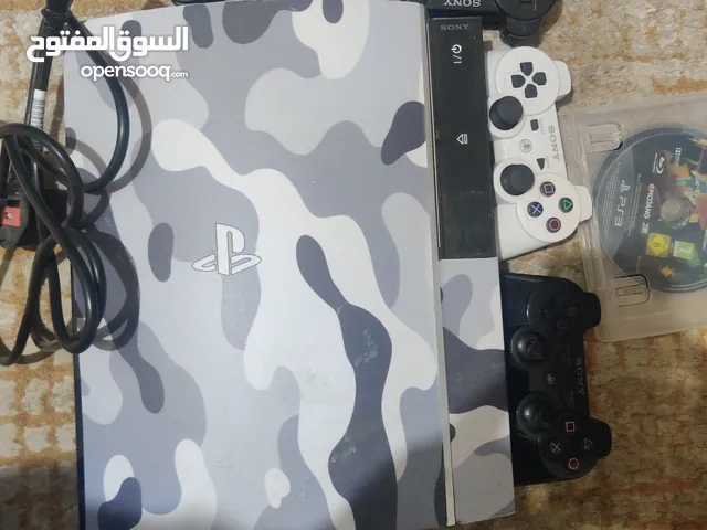 PS3 بلايستيشن 3سليم مستعمل مع أغراضه كاملة و 4 بدأت