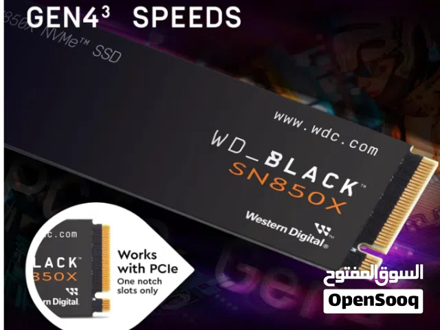WD_BLACK 2TB SN850X NVMe Internal Gaming SSD Solid State Drive - Gen4 PCIe, M.2 2280, Up to 7,300 MB