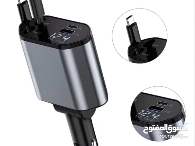 شاحن سيارة ولاعة 66W مع شاشة 4in1
