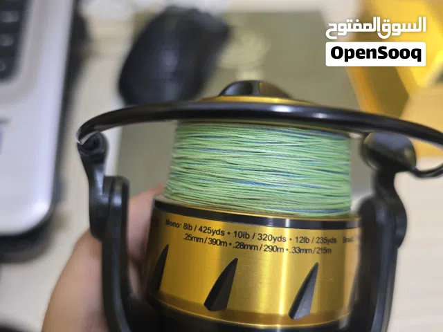 ماكينة صيد PENN Spinfisher 4500VI أصلية وبالكرتون والبرايد وبحالة كالجديد استعمال 3 طلعات