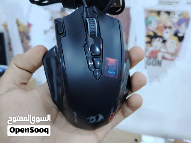 ماوس ريد دراجون M908 مكفول لا مفتوح ولا مصلح على حالة الوكاله 12800DPI