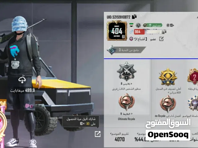 Pubg Accounts and Characters for Sale in Muharraq