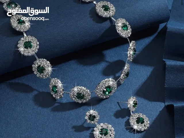 Luxurious 925 Sterling Silvery Jewelry Set