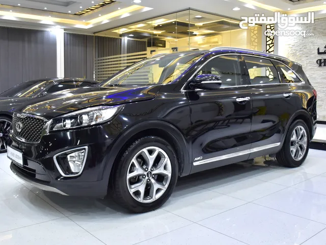 KIA Sorento AWD V6 ( 2016 Model ) in Black Color GCC Specs