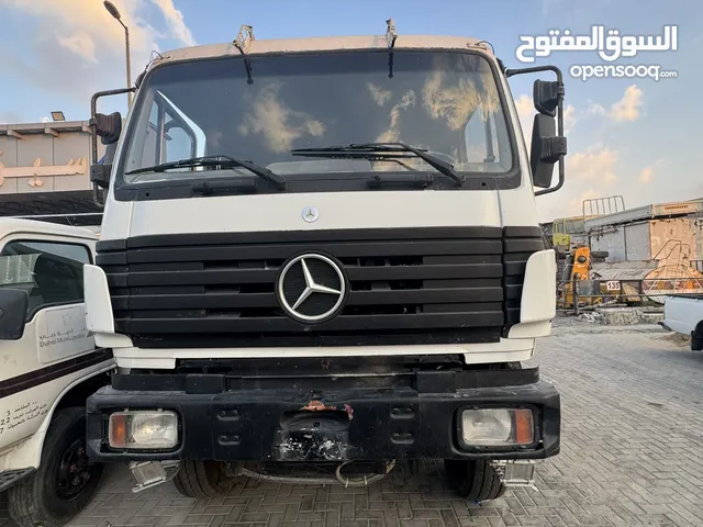 Mercedes benz with crane