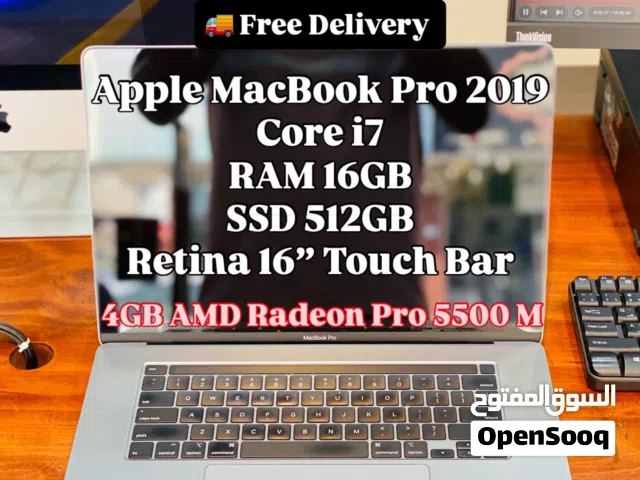 Apple MacBook Pro 2019 Core i7 4GB Graphics