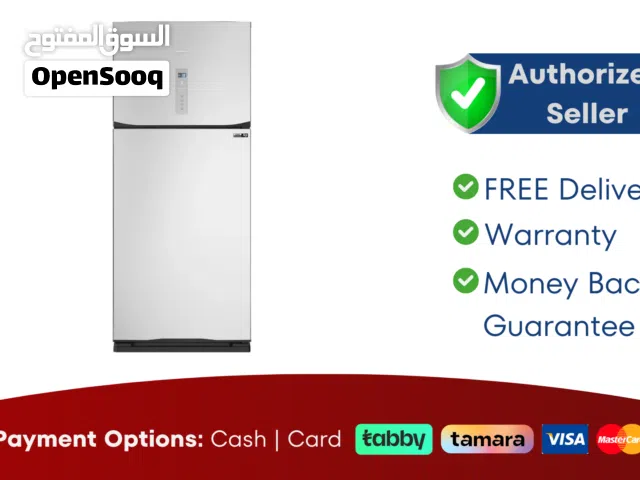 Tornado 450L Double Door Refrigerator
