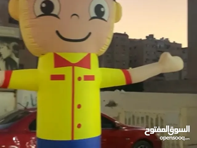 شخصيه كرتونيه ميكي قابله للنفخ مع كمبريسه هوا جديدة للبيع.