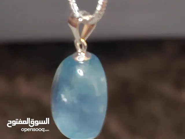 سلسلة فضة استرلينى 925 بفض اكوامارين