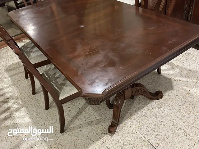 2 meter Dining room table with chairs طاولة سفرة مترين مع كراسي