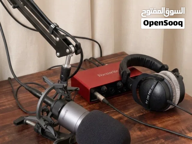 سماعة ومايك وميكسر احترافيات للجيمنج والانتاج الفني