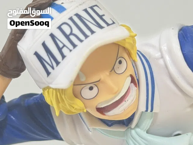 Sanji fictional figure one piece original blue white color