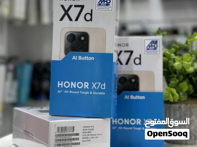 عرض خاص : honor X7D 256gb الهاتف الجديد من هونر مواصفات قويه و سعر مناسب ضمان الوكيل سنة