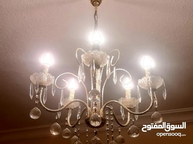 ثريا كريستال + 2 اضاءة ايكيا