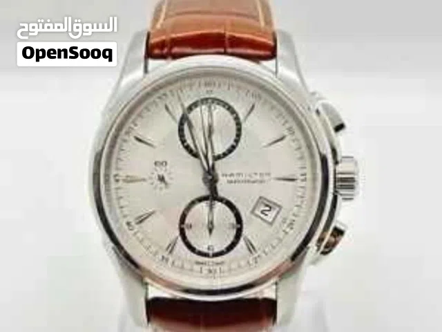 HAMILTON jazzmaster automatic chronograph silver dial men's watch   100% Authentic