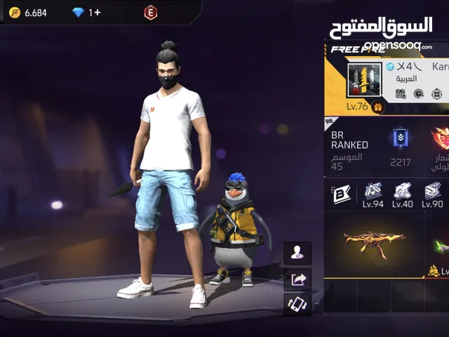 Free Fire Accounts and Characters for Sale in Amman
