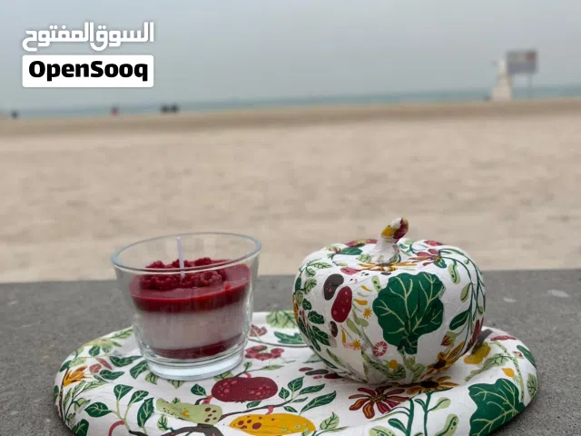 raspberry scented candle with customized mold set of 3