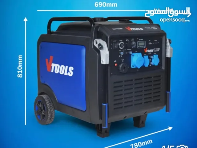 مولد كهربائي كاتم 8200 وات مستعمل 90 ساعة فقط مع الضمان