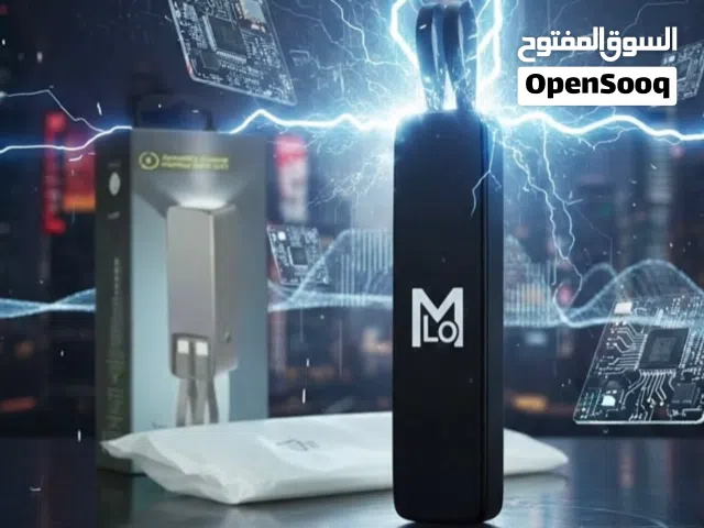 باور بانك MLO سعة 5000mAh مع كابل مدمج وإضاءة LED