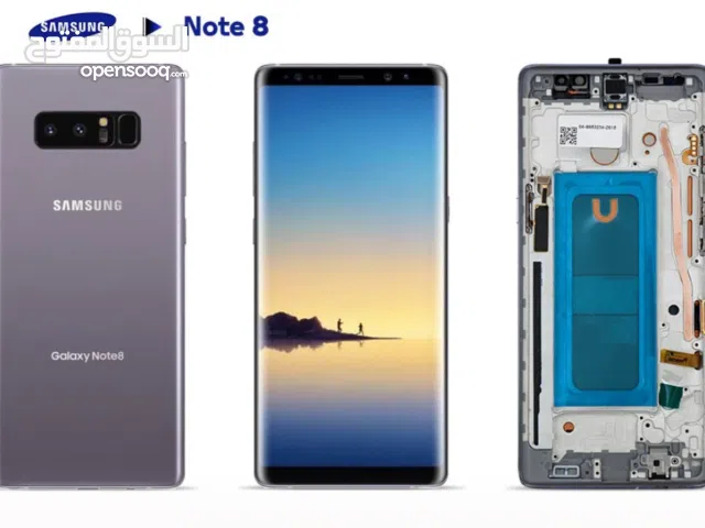 شاشه سامسونج جالكسي نوت 8 للبيع  مسدخدم جديد