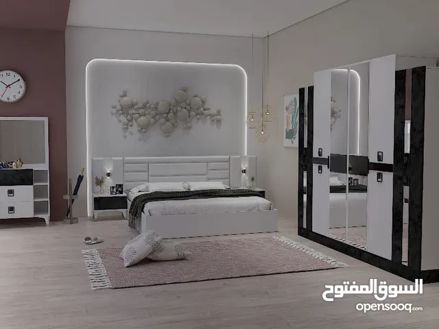 حوّل غرفة نومك إلى عالم من الراحة والفخامة! دلّل نفسك بغرفة نوم متكاملة تجمع بين الأناقة، الجودة...