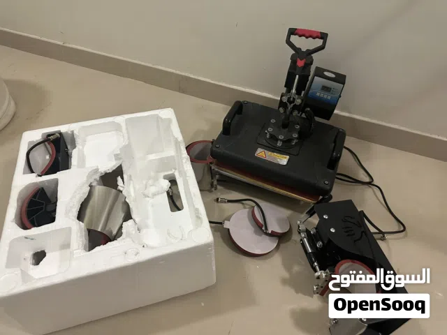 مكبس حراري مع جميع ملحقاته