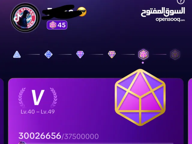 حساب تيك توك لفل 45 للبيع