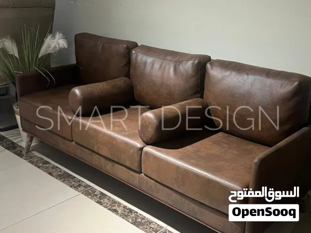 كنبه استقبال مودرن بتصميم راقي جلد مستورد ضد الخدش أثاث مكتبي