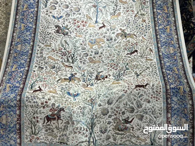Gorgeous Iranian Semi Handmade bambo silk carpet.