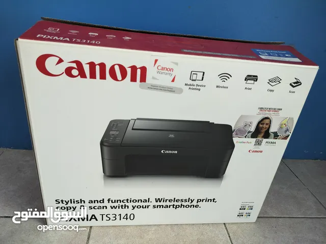 طابعة Canon ممتازة بالكرتون لم تستخدم من قبل
