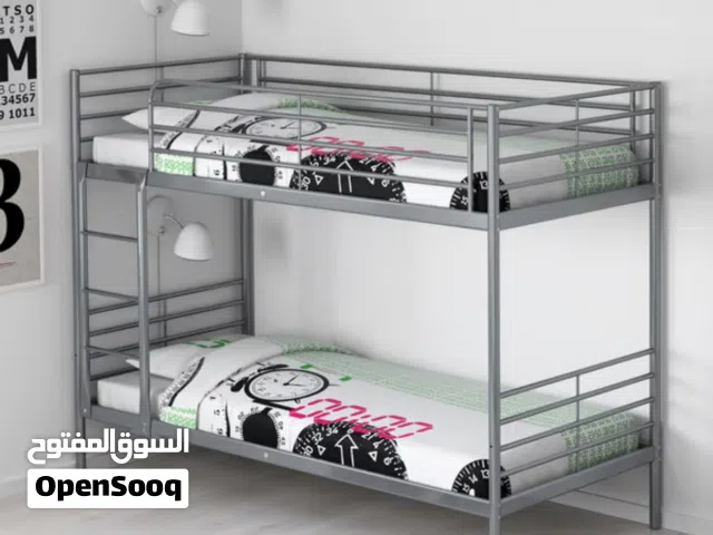 للبيع سرير ايكيا (IKEA )دورين  مناسب للأطفال والكبار بحالة ممتازة جدًا ونظيف البيع بدون مراتب