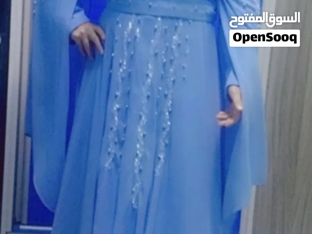 فستان ازرق فاتح نمره 46
