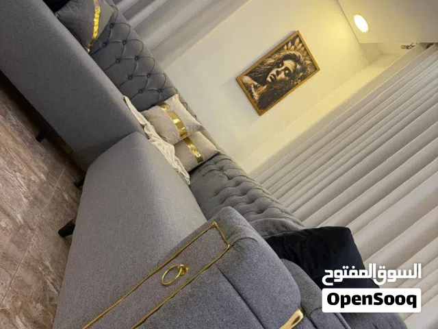 طقم كورنر 9 مقاعد لون سكني خشب سويد