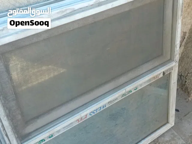 متاح 3 شبابيك لمنيوم متر ونص مربع