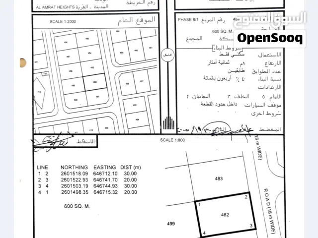 Residential Land for Sale in Muscat Amerat
