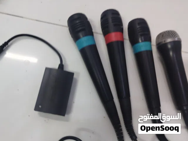 4 ميكرفون مع الادبتر ب 8 اخر